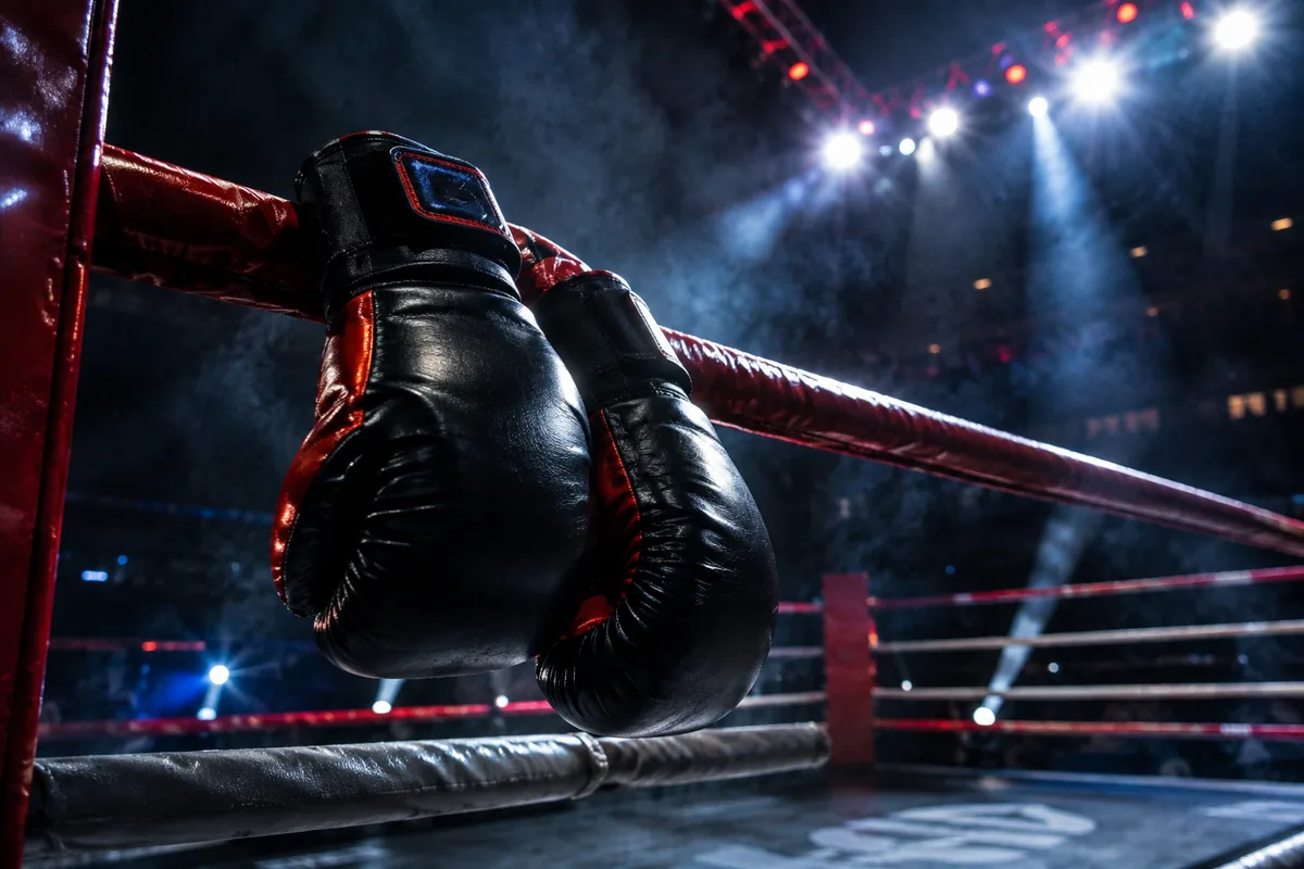 Guantes de combate en el ring: veladas deportivas en vivo